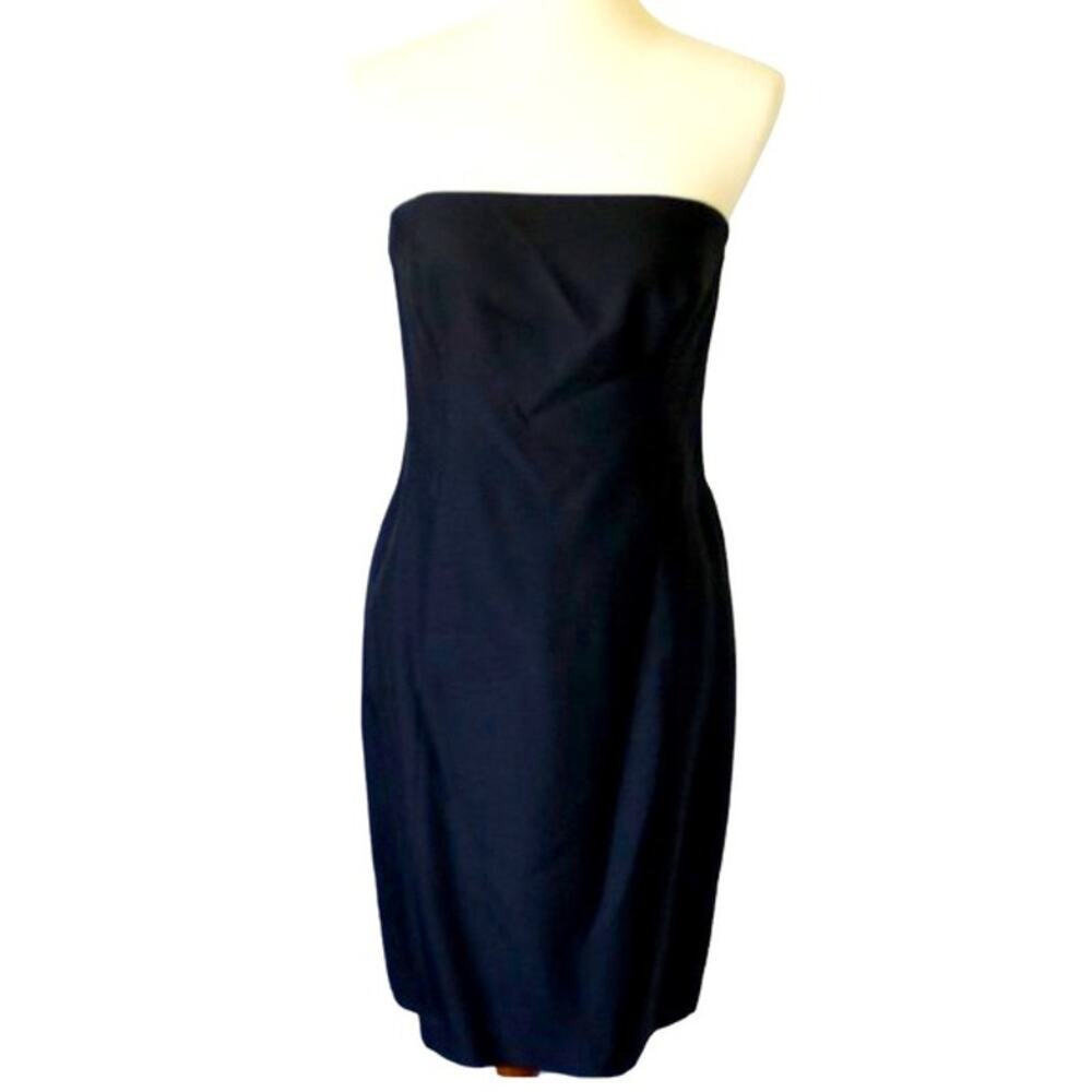 Vintage Kors Michael Kors Black Pencil Dress Strapless‎ Medium